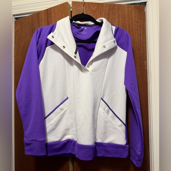 adidas Sweaters - Adidas Women's Purple Performance Golf Pullover